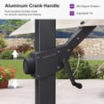 thumbnail image 4 of PURPLE LEAF OUTDOOR 9' × 9' Patio Cantilever Umbrella Outdoor Square Adjustable Offset Umbrellas with 360-degree Rotation and 8 Heavy Duty Metal Ribs for Garden Deck Pool Beige, 4 of 8