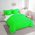 thumbnail image 3 of Feelyou Green Polkados Bedding Comforter Set 7 Pieces, Fashion Abstract Full Bedding Set, 3 of 8