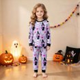 thumbnail image 4 of Gerichy Halloween Pajamas Little Boy Girls Crew Neck Cute Print Pajama Sets Long Sleeve Lovely Sleepwear 2 Piece Pjs Multiple Cartoon Jammies Pajama 2T-9T, 4 of 7