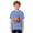 Blue, variant on Boys Monkey Graphic Print Short Sleeve Punch T Shirt Casual Crew Neck Tee for Kids Comfortable Youth Basic Top