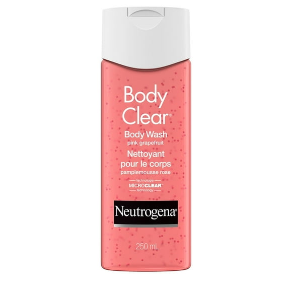 Neutrogena Body Clear Acne Body Wash - Maximum Strength Salicylic Acid, Vitamin C - Oil Free - Pink Grapefruit Scent