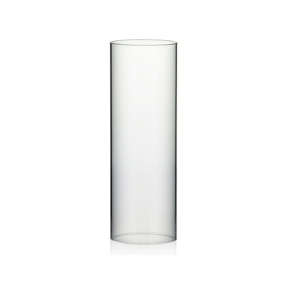 WGV Clear Hurricane Candle Shade Chimney Tube - 5" Wide x 14" Height, Good quality, Heavy Weighted Base - 1 Pc