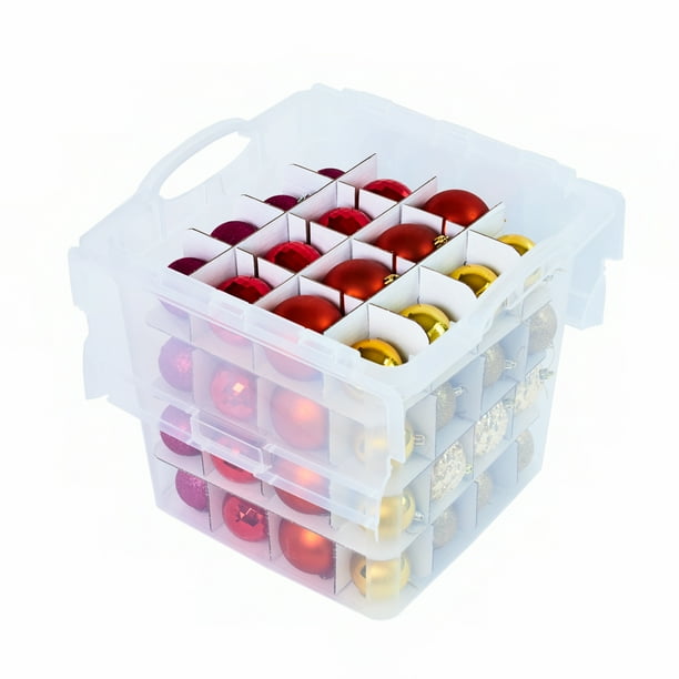 The Home Edit Ornament Organizer Box, Holds up to 64 Ornaments