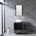 thumbnail image 4 of Wonline 36" Bathroom Vanity White Round Ceramic Sink w/Mirror Modern Wood Cabinet Combo, 4 of 9