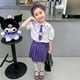 thumbnail image 2 of Kid's Jk Shirt Pleated Skirt Bow Tie Anime Kuromi Sanrios Summer Lolita Girl Naval Style Sweet Princess Dress Fashion Kawaii, 2 of 5