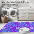 thumbnail image 5 of ODIKA 8'x10' Machine Washable Non-Slip Area Rug, Mermaid Scales Seahorse Jellyfish Mystical Underwater High Traffic Rug, Purple, 701893, 5 of 5