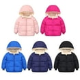 thumbnail image 6 of SILVERCELL Baby Boys Girls Fall Winter Fleece Coats Toddler Thick Down Padded Jacket Kids Hooded Zipper Windproof Snow Outerwear 18M-6T, 6 of 6