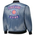 thumbnail image 3 of Men's Profile Charcoal Chicago Cubs Big & Tall Full-Zip Bomber Jacket, 3 of 3