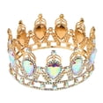 thumbnail image 4 of Diadema nupcial de de del cristal del diamante artificial Joyas para el cabello - Rojo, se describe Soledad  coronas de tiaras mujeres, 4 of 10