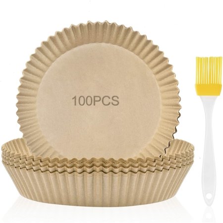 100 Disposable Waterproof Oilproof Air Fryer Paper Liner Non-Stick Baking Paper