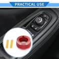 thumbnail image 2 of Unique Bargains Rear View Mirror Adjust Switch Knob Cover Interior Trim for Subaru Forester 19-24 Aluminum Alloy Red, 2 of 7