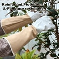 thumbnail image 5 of ZDM Gardening Gloves Men & Women Long Cowhide Leather Rose Pruning Gloves Breathable & Durable Heavy Duty (L), 5 of 6