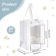 thumbnail image 2 of 20 bolsas de regalo de papel kraft con ventana transparente, bolsas de compras con asas para cumpleaños, despedidas de soltera, festivales, fiestas, color blanco, 5,91 x 7,87 x 4,06 pulgadas, 2 of 9