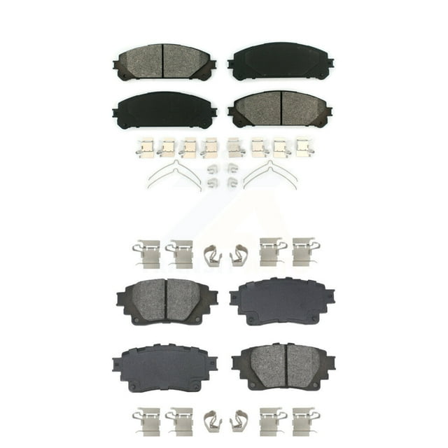 SIM Front Rear Semi-Metallic Brake Pads Kit for Car 2020 Toyota Highlander with Electric Parking KSM-100659