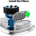 thumbnail image 3 of 16 pc pack Kospetsin Cat Water Fountain Filter ,Stainless Steel Cat Fountain, Carbon Filter Plus Sponge Foam Filter, 3 of 5