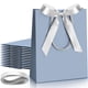 thumbnail image 1 of Bolsas de regalo Silkfly Thank You Dusty Blue, 23 x 18 x 8 cm (12 unidades), 1 of 6