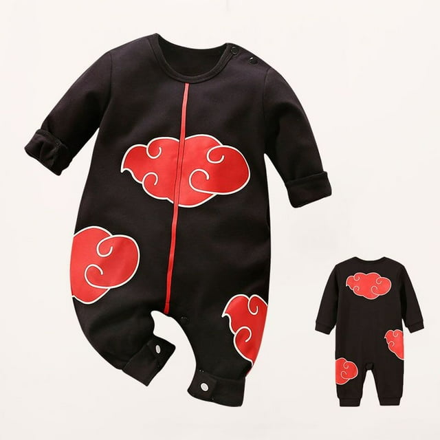 CAROOTU Newborn Baby Boys Girls Jumpsuit Short Sleeves Cartoon Print Round Neck Breathable Rompers for Summer