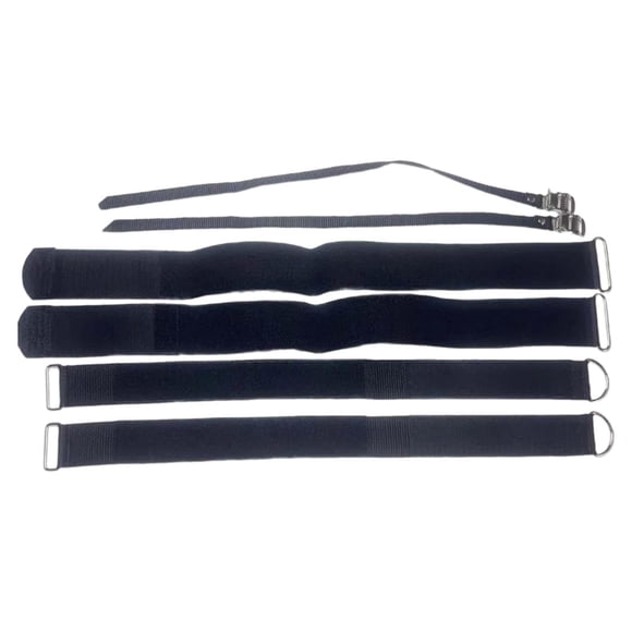 jinwen Courroies de Pédales pour Vélo d'Exercice, Ceintures Réglables pour Cyclisme, Accessoires de Gym à Domicile, 3 Paires