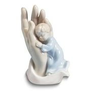 Valencia Collection Inspirational Palm of My Hand Blue Baby Porcelain Figurine QGP807