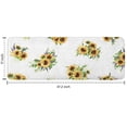 thumbnail image 7 of White Yellow Purple Flower Bouquet Sunflower Pattern Kitchen Rug Mat,Kitchen Runner Rugs Non Skid Washable,Decorative Kitchen Floor Mats for Kitchen,Sink,Laundry,17"x47.2", 7 of 7