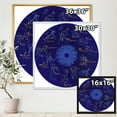 thumbnail image 4 of Designart 'Zodiac Signs and Zodiac With Constellations' Modern Framed Canvas Wall Art Print, 4 of 5
