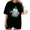 Black-1, variant on Women's Funny Wizard Cat Fat Cat Meme Graphic Comfortable T Shirt Casual Short Sleeve Round Neck Top Black S-5XL