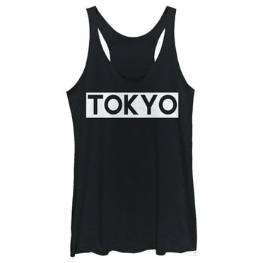 Women's Lost Gods Tokyo Racerback Tank Top Black Heather Small