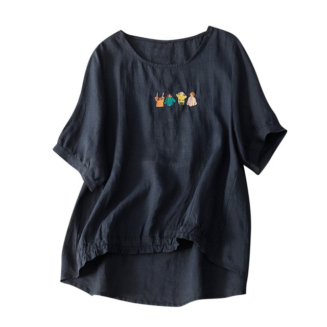 Birdeem T-Shirt Décontracté de Mode pour Femmes à Manches Courtes, Chandail à Col en V, Hauts, Blouse