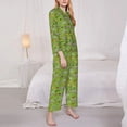 thumbnail image 3 of Fotbe African Animals 1 Pattern Long Sleeve Pajama Set for Women,Sleepwear Set,2-piece Loungewear Set,Soft PJs Comfy Nightwear with Pockets -Medium, 3 of 7