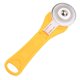 thumbnail image 4 of Cortador rotativo de polea, cuchillo de corte plano, herramientas de corte de tela DIY, herramientas de costura de ropa, amarillo, 4 of 8