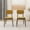 Brown + Dark Yellow, variant on Noble House Unity Carlos Dining Chair Set, Velvet Upholstery with Solid Wood Legs, Set of 2, Dark Yellow and Brown