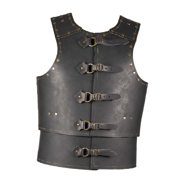 Traje de cosplay de pecho de guerrero, encogimiento de hombros decorativo para juego de rol, hombres, mujeres y adultos negro