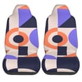 thumbnail image 2 of XMXT 2Pcs Car Seat Cover Decor Protector, Colorful Geometric Artistic Shapes Front Seat Covers for Cars SUVs, Universal Fit, 2 of 9