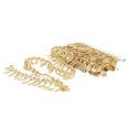 thumbnail image 3 of Gold Leaf Garland, Metal Leaf Ribbon Trim 10 Yards Fashionable Sparkling Exquisite Workmanship  for Wedding for DIY Trim Decorations Hollow Leaf Shape, 3 of 8