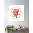 thumbnail image 2 of Kidney Care – Nephrology With A Smile Poster Wall Art, Modern Wall Decor, 24x24 UNFRAMED, 2 of 3