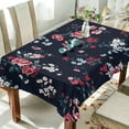 thumbnail image 4 of GZHJMY Rose Flower Tablecloth, Rectangle Waterproof Washable Polyester Table Cover for Picnic Dinner Holiday Party Decor, 60 x 90 Inch, 4 of 7