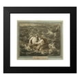 thumbnail image 2 of Bartolomeo Pinelli 23x20 Black Modern Framed Museum Art Print Titled - Mentor and Telemachus, Having Survived the Storm, Are Spirited to the Island of Calypso on a Mast, from the Adventures, 2 of 5