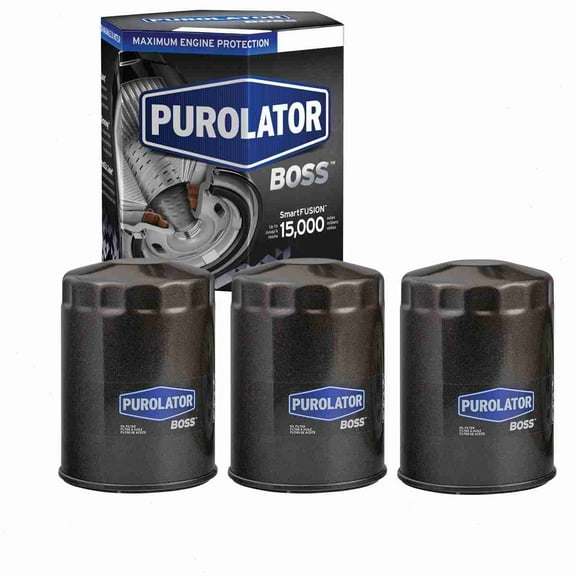 3 pc Purolator BOSS PBL35399 Engine Oil Filters for Oil Change Lubricant Filters Fits select: 2001-2019 CHEVROLET SILVERADO, 2001-2019 GMC SIERRA