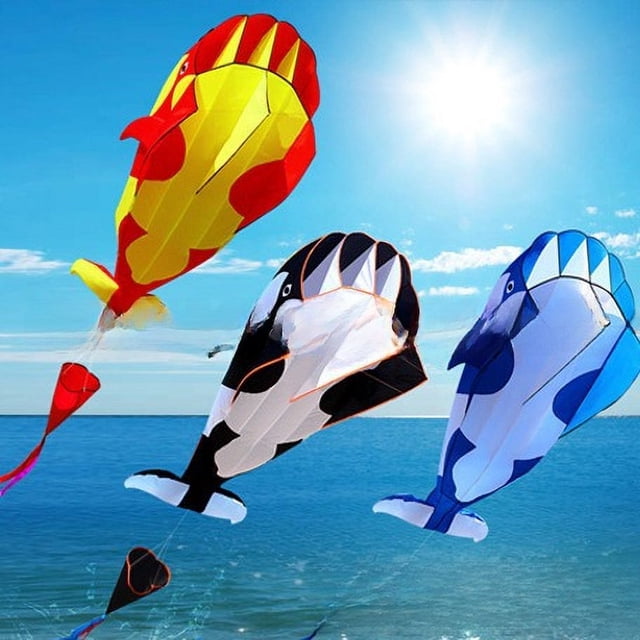 Cometa grande y suave Cometa de delfín Cometa de orca Cometa de animal de dibujos animados tridimensionales Software 3D Cometa