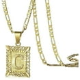 thumbnail image 6 of SEPARQI Initial Letter Pendant Necklace for Men and Women – 925 Sterling Silver with 14K Gold Plated Alphabet Charm A to Z on Figaro Chain, 6 of 8