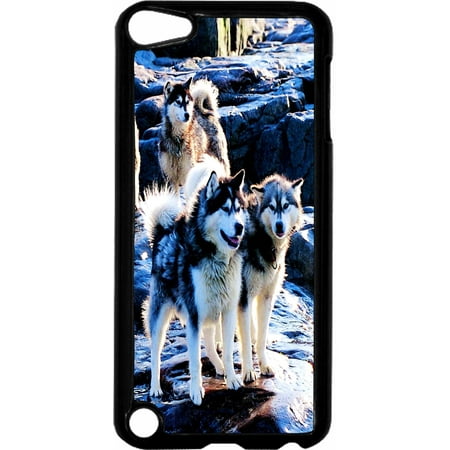 Huskies   - Hard Black Plastic Case Compatible with the Apple iPod Touch 5th Generation - iTouch 5 (Best Itouch 5 Cases)