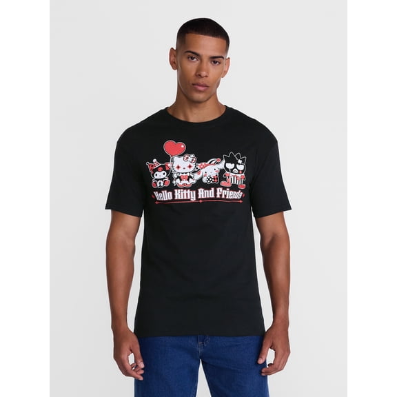 Hello Kitty and Friends Men's and Big Men's Halloween Graphic Cotton Tee, Sizes S-3XL