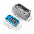 thumbnail image 5 of Digital Flow Meter, Flowmeter Gauge 1"NPT LED Digit Fuel Meter, PCB Flow Indicator Sensor Counter ,Simple To Operate, 5 of 8