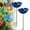 Dark Blue, variant on Metal Flower Garden Stakes Bird Bath, Everlasting Garden Blooms, Handmade Metal Flower Garden Stake with Bird Bath & pollinator Water Station, Decorative Outdoor Yard Art (Pink,1pc)
