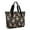 Pitbull Dog, variant on Tote Bag for Women - Schnauzer Dog and Flower Floral Shoulder Bag - Large Utility Work Duffle Bag with Zipper Handbag for Travel, Work, Sprots