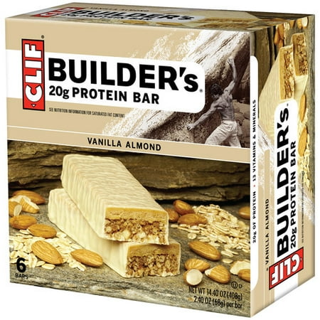 Clif Builders Protein Bar - Vanilla Almond - 6ct