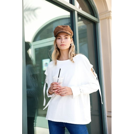 Long Sleeve Cut-out Sweater