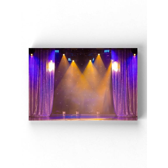 Theatre With Stage Lights Wrapped Canvas  -Image by Shutterstock,