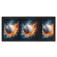 thumbnail image 4 of CHAQLIN Fire Flame Baseball Print Toddler Wallet for Sports, Polyester Kids Clutch Wallet with Slim Velcro Money Bag, 4 of 7