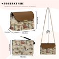 thumbnail image 6 of TSOVTHRID Cowboy Horse Cactus Brown Print Women's Crossbody Bag Small Crossbody Purse PU Leather Purses Handbags Shoulder Bag with Metal Buckle, 6 of 7